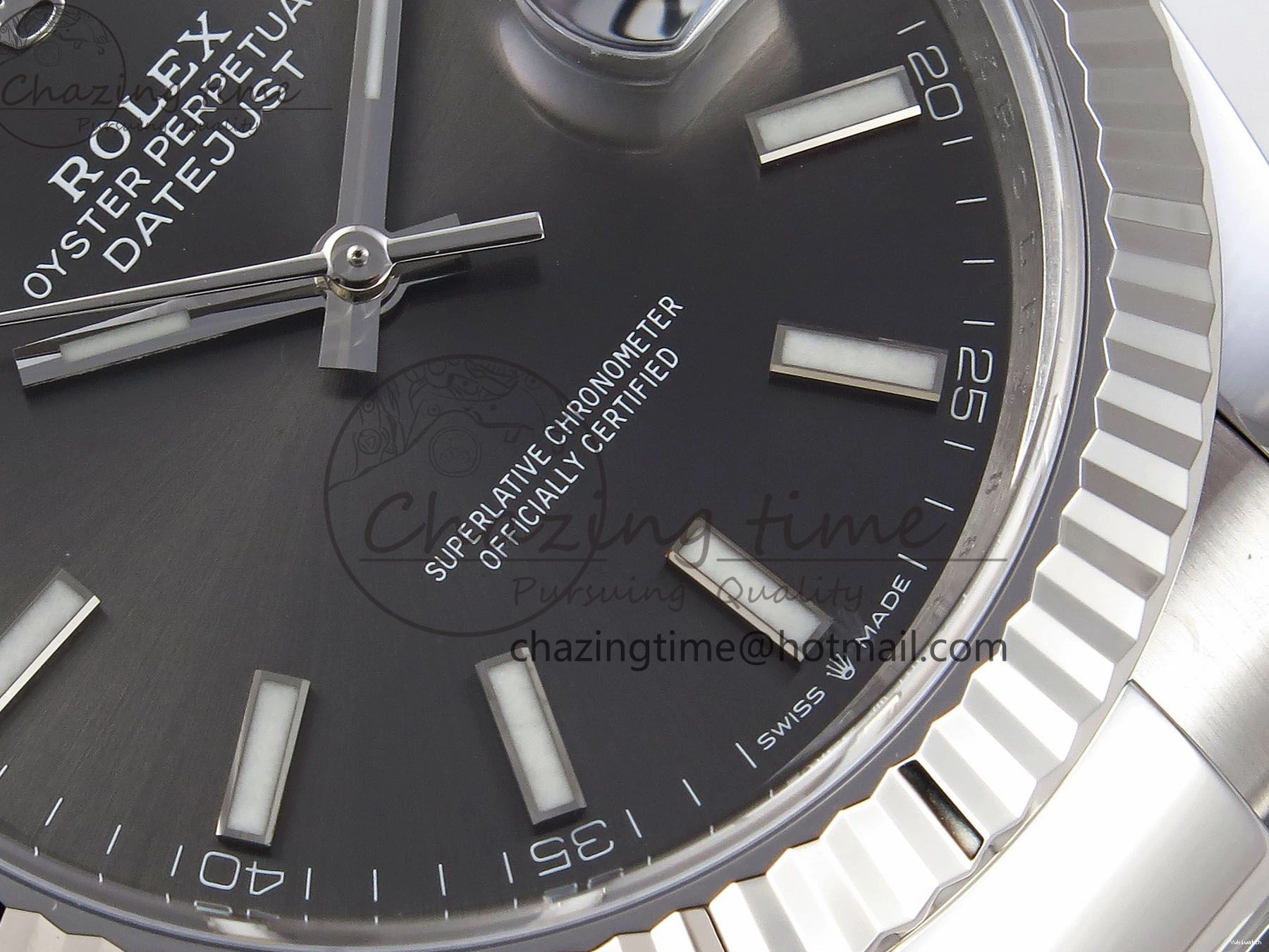 Best on DateJust 126334 41 C+F Oyster Steel 904L 1:1 Edition Dial VR3235 Bracelet SS Gray 1224